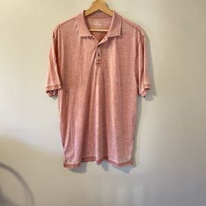 True Grit Slub Polo Shirt Cotton Blend Made In USA Sz L